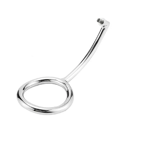 4663 Stainless Anal Hook Cock with Steel DiscreetChoice Set Ring 1006